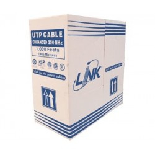 [US-9015] ราคา ขาย จำหน่าย Link CAT 5E UTP Enhanced CABLE (350 MHz.), CMR, White 305 M./Box