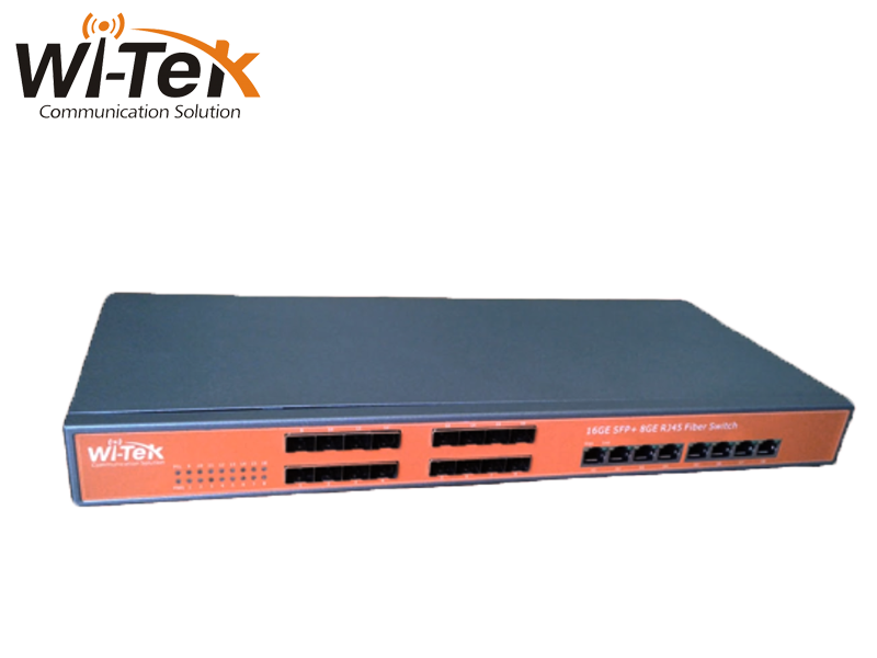 Wi-Tek Switch 16 portas SFP + 8GE